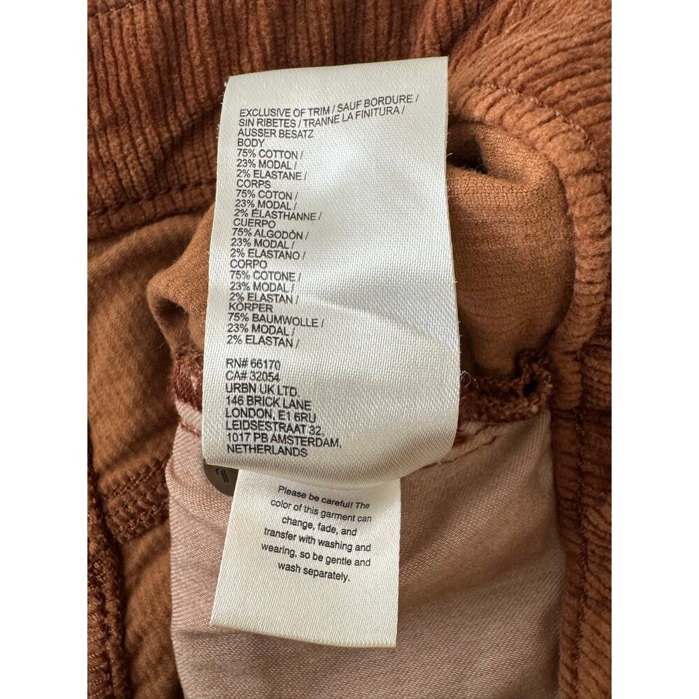 Pilcro Scotty Cuffed High Rise Straight Corduroy Pants Adobe 27 - Picture 12 of 15